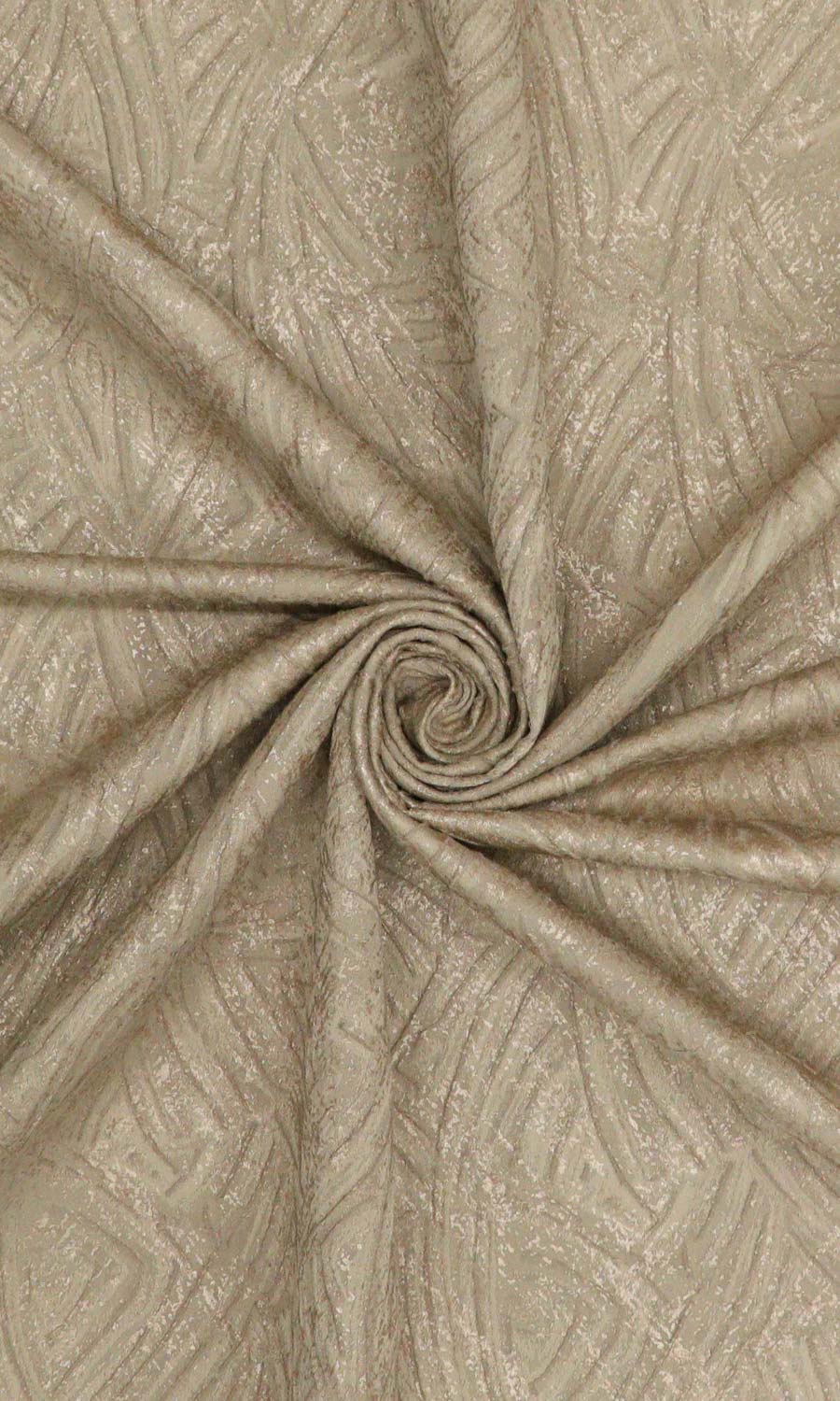 Self-Patterned Poly-Cotton Home Décor Fabric By the Yard (Caramel Brown)