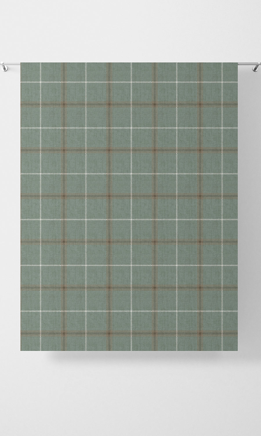 Checkered Home Textile Fabric Material By the Yard (Duck Egg Blue)