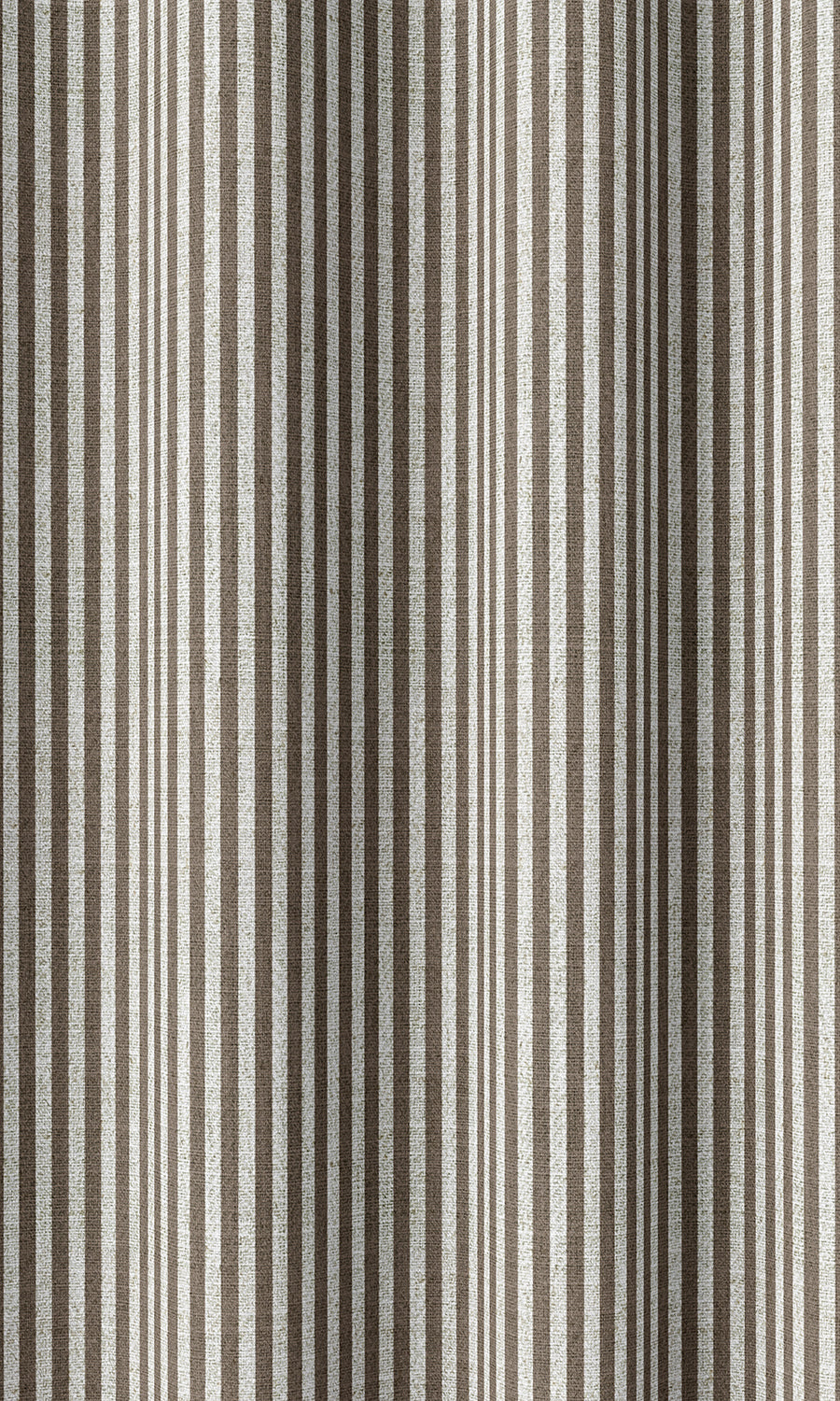 Modern Striped Print Home Décor Fabric By the Yard (Cedar Brown)