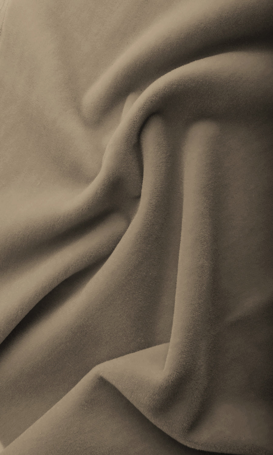 Velvet Home Textile Fabric Material By the Yard (Fawn/ Tan Brown)