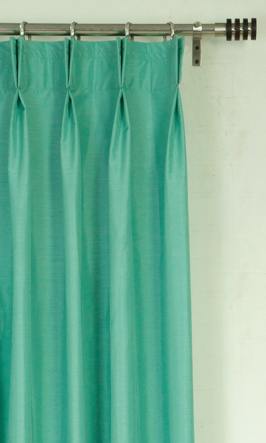 Faux Silk Home Textile Fabric Material Sample (Seagreen Blue)