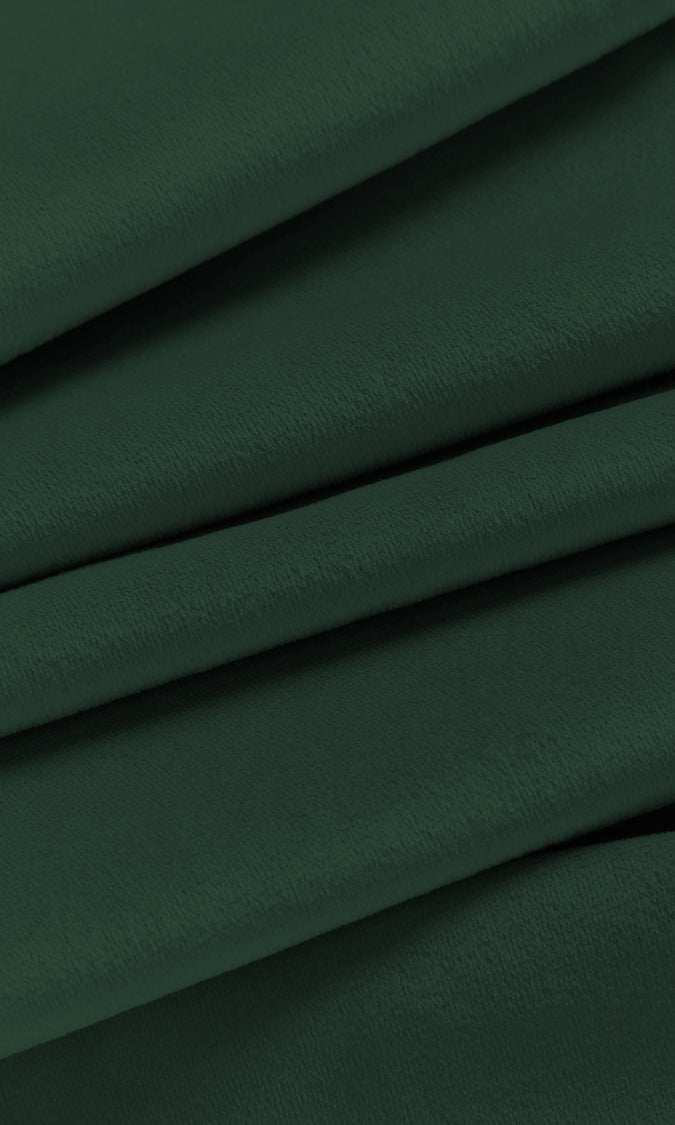 Velvet Home Décor Fabric By the Yard (Emerald Green)