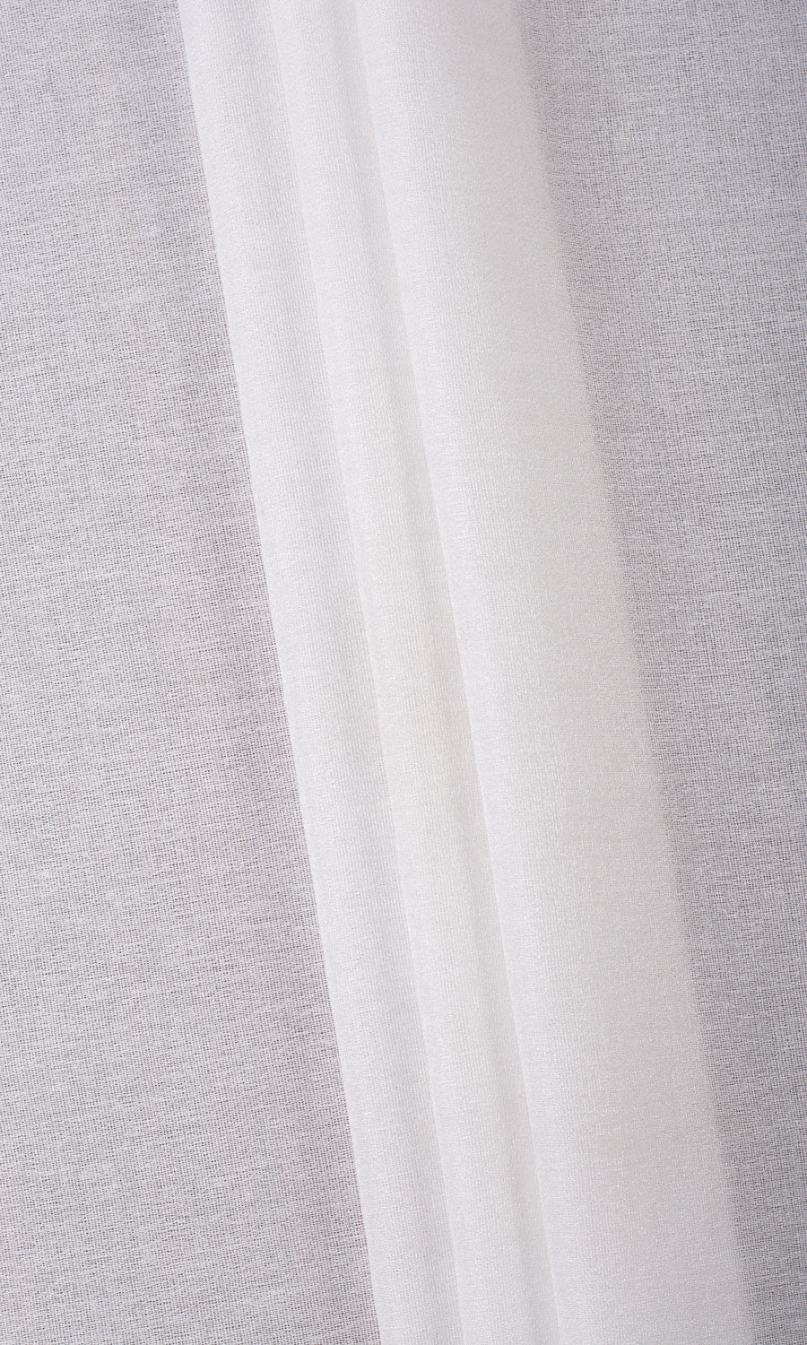 Plain Semi-Sheer Fabric Material By the Yard (Pearl White)