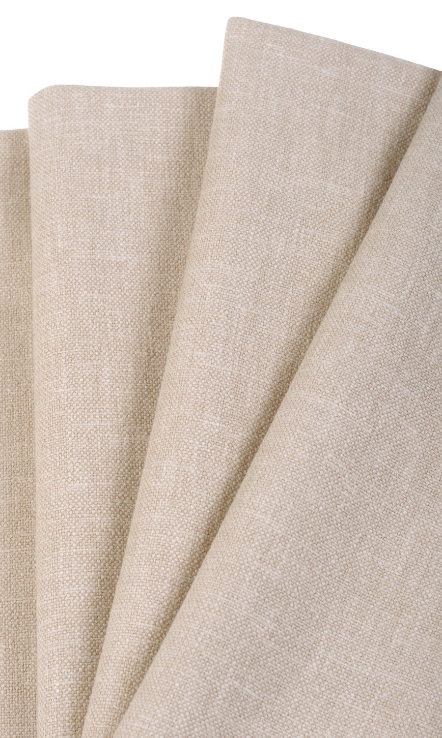 Linen Blend Fabric Material By the Yard (Beige)