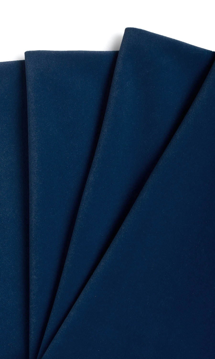 Velvet Fabric Material By the Yard (Midnight Blue)