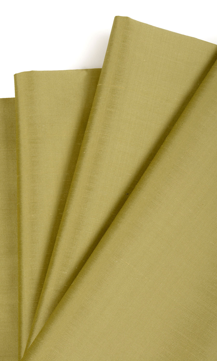 Shantung Silk Home Textile Fabric Material Sample (Warm Green)