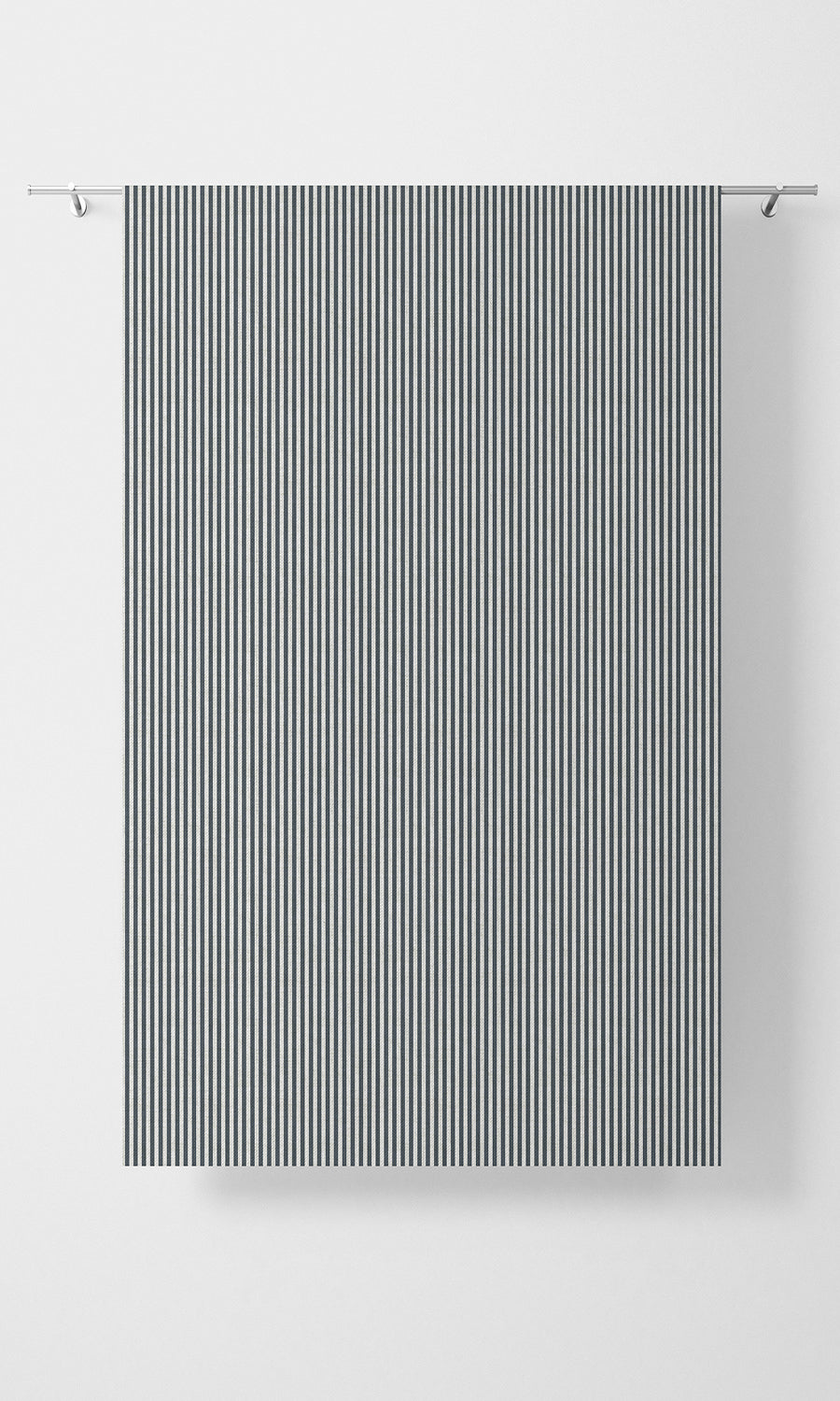 Striped Fabric Material By the Yard (Slate Grey)