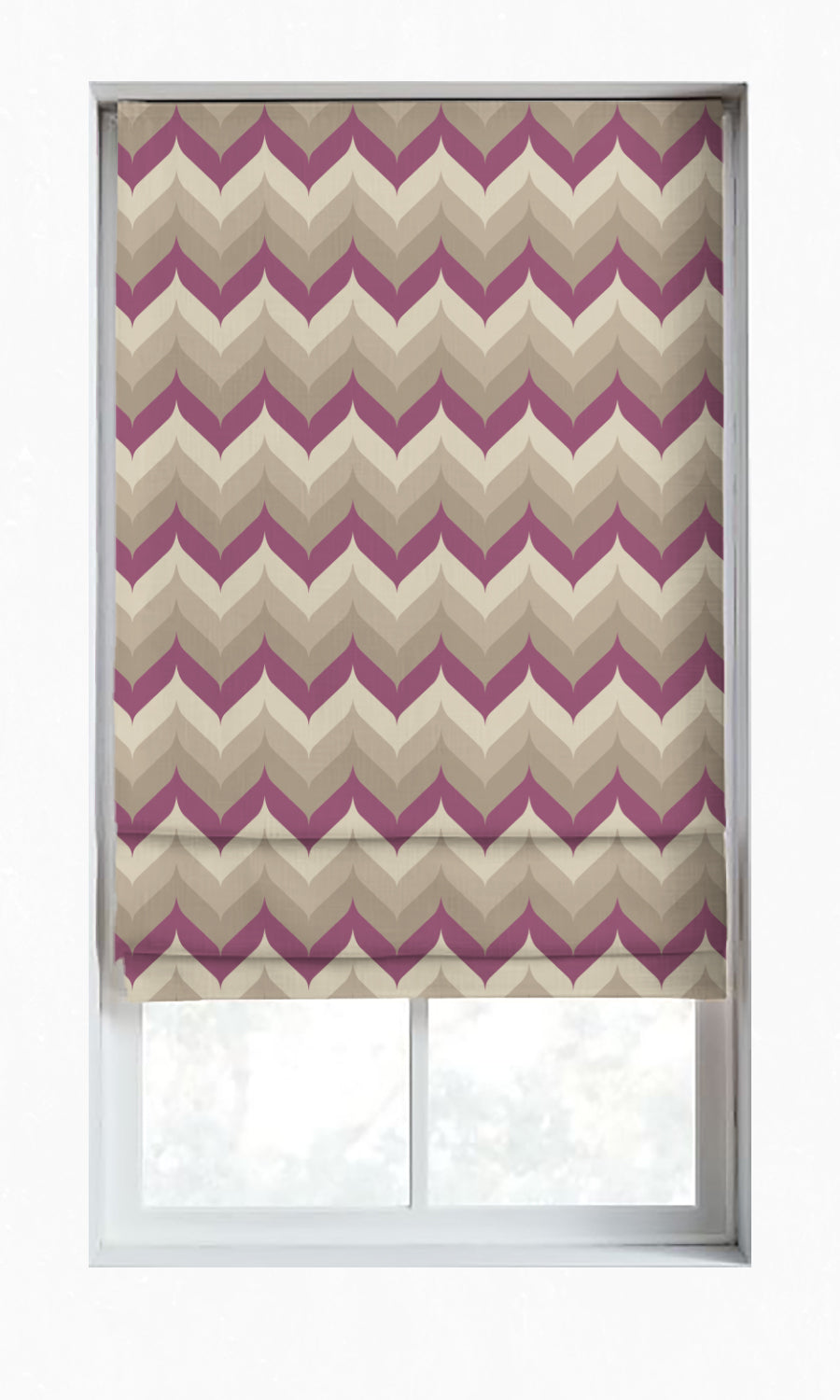 Light Blocking Window Treatments Fabric By the Yard (Purple/ Ivory/ Grey)