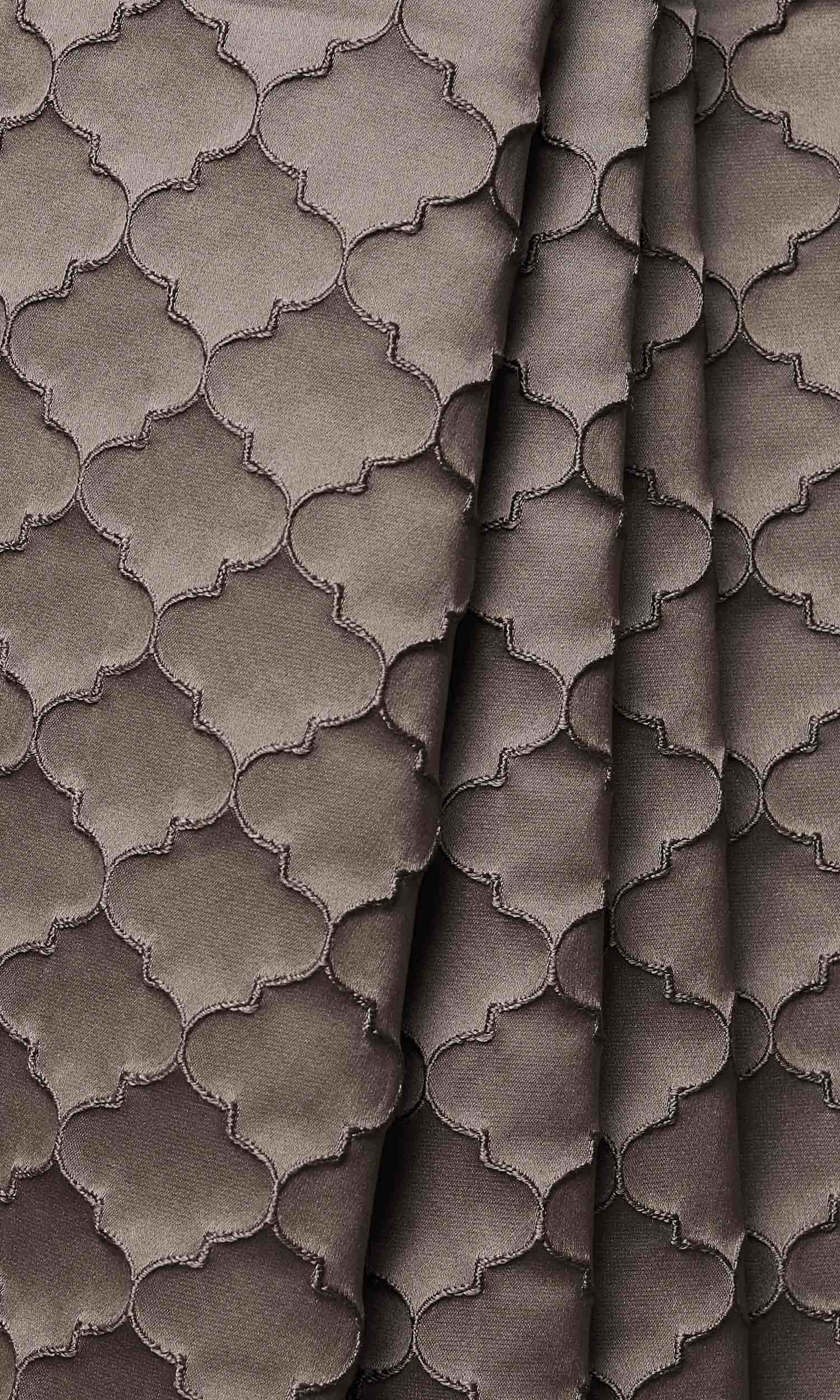 Silk Blend Home Décor Fabric By the Yard (Coffee Brown)