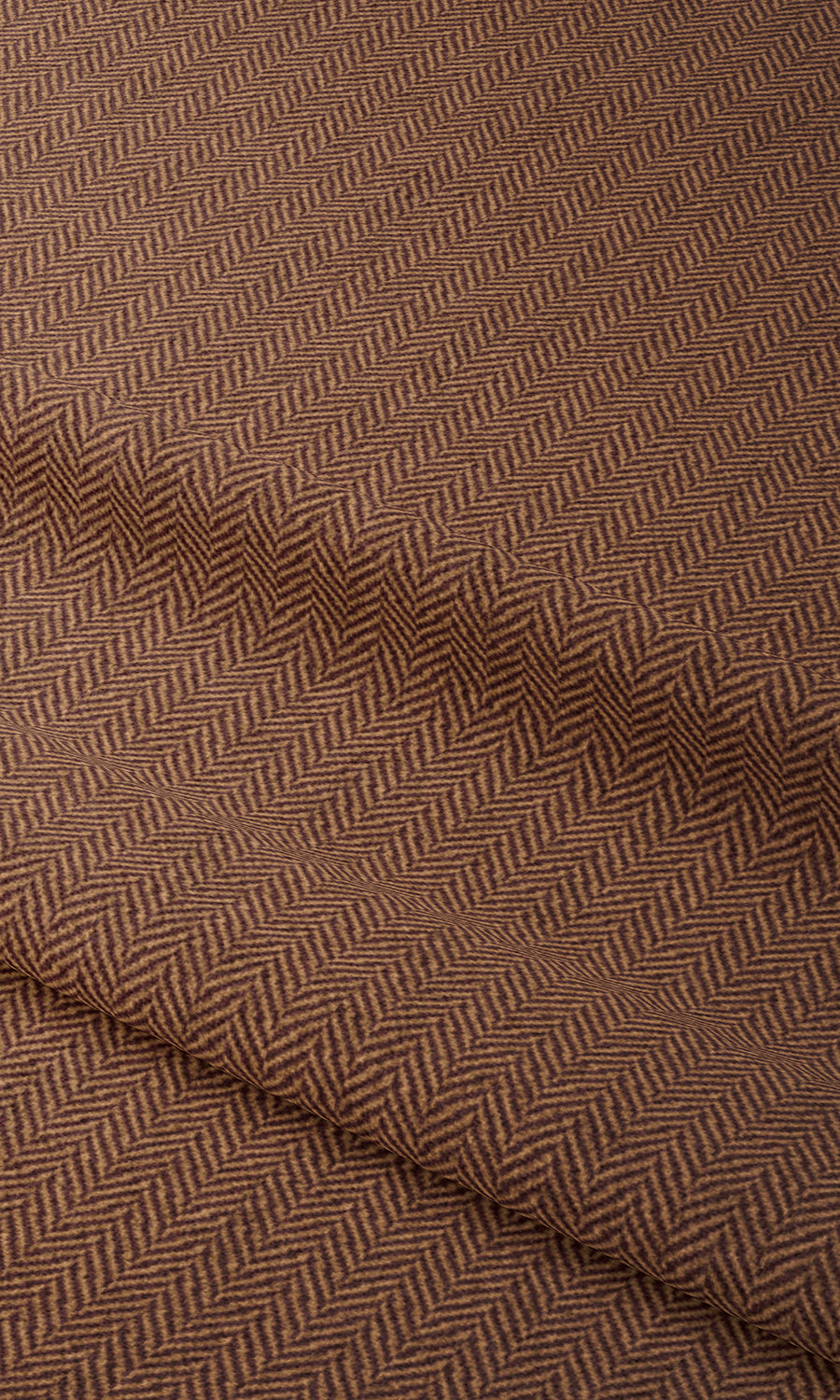 Herringbone Textured Home Textile Fabric Material By the Yard (Deep Orange)