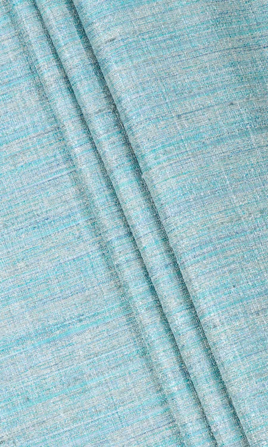 Textured Window Treatments Fabric By the Yard (Turquoise Blue)