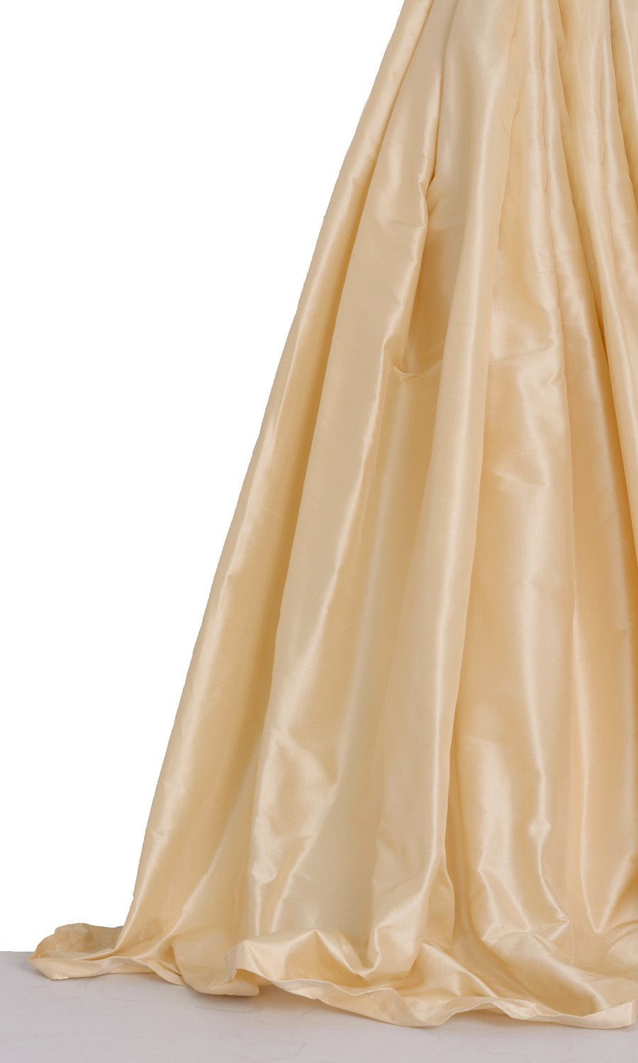 Shantung Silk Window Treatments Fabric By the Yard (Warm Ivory)