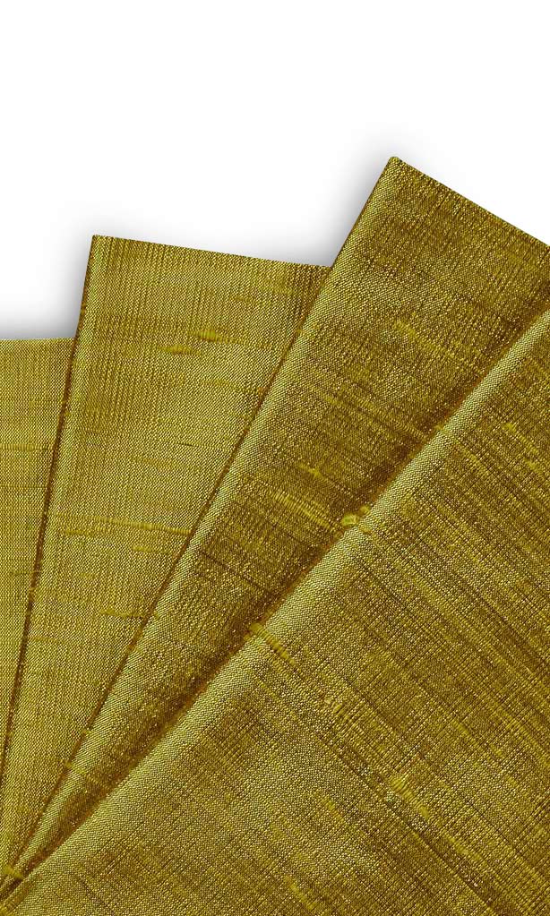 Dupioni Silk Window Treatments Fabric By the Yard (Olive Green)
