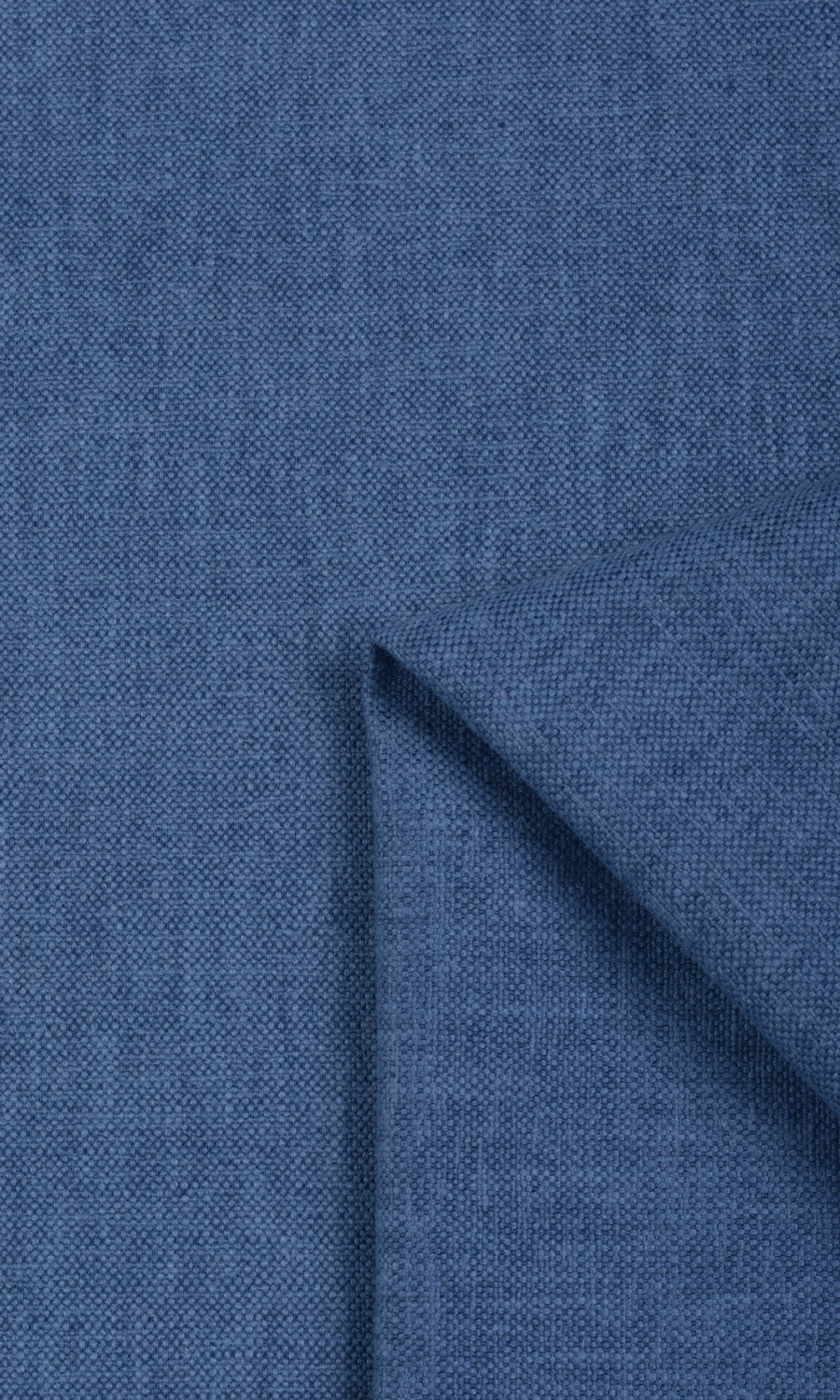 Linen-Blend Fabric Sample for Roman Blinds & Shades (Blue)
