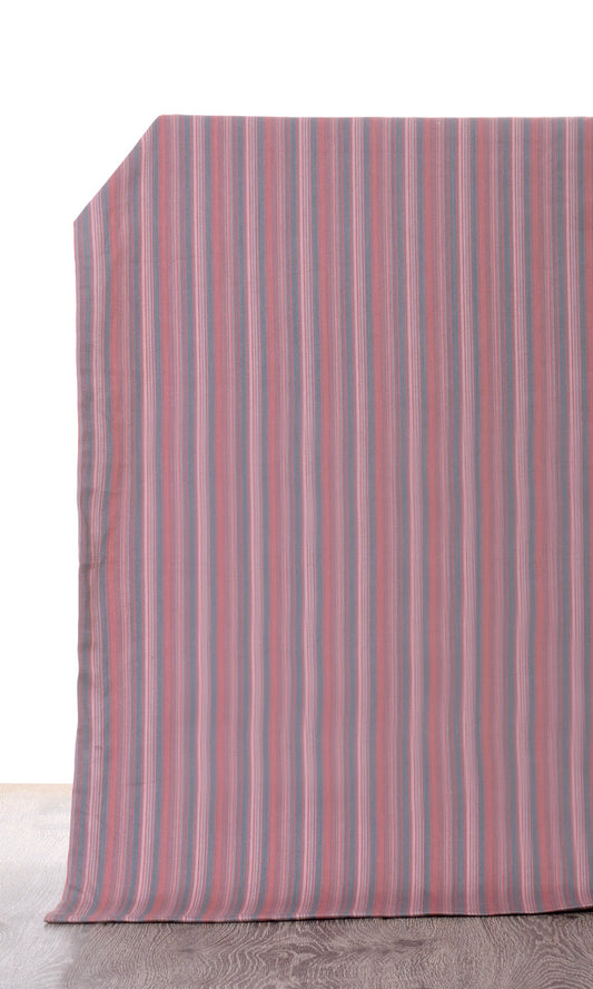 Cotton Home Décor Fabric By the Yard (Pink/ Grey)