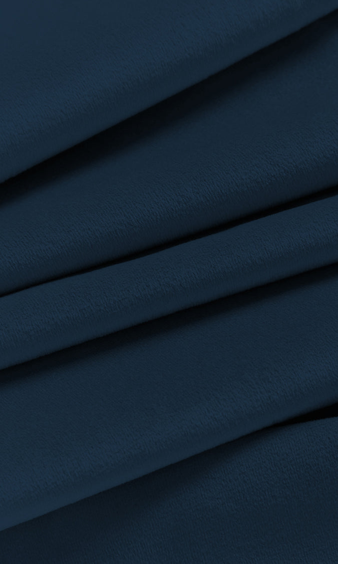 Velvet Home Décor Fabric By the Yard (Sapphire Blue)