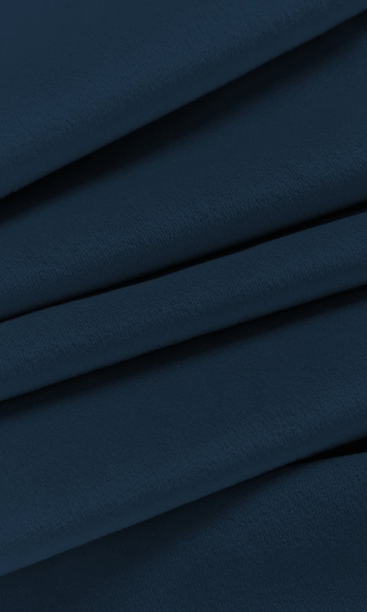 Velvet Home Décor Fabric By the Yard (Sapphire Blue)