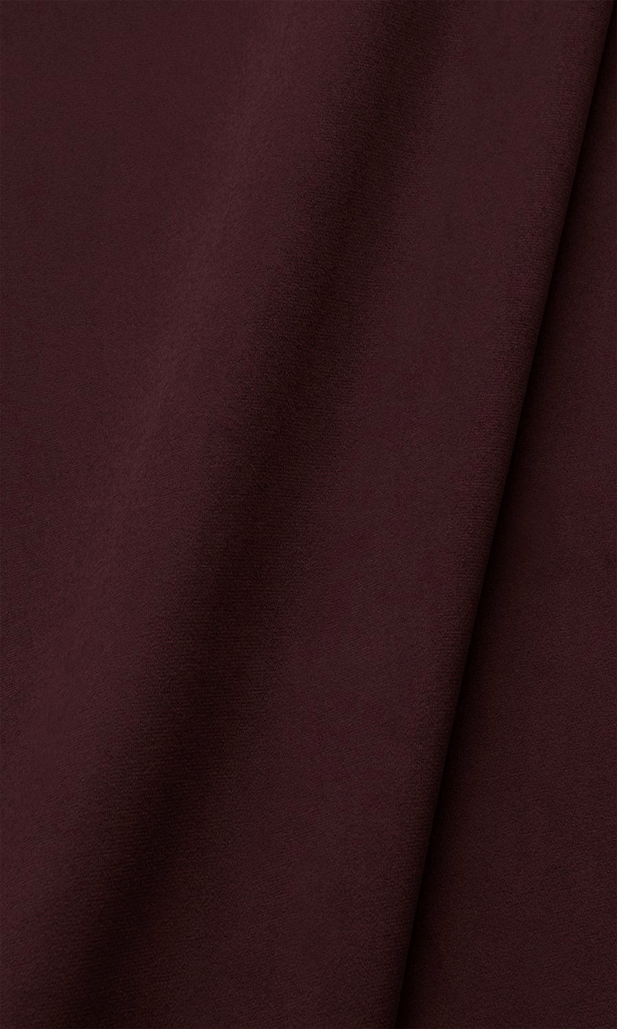 Velvet Window Treatments Fabric By the Yard (Deep Burgundy Red)