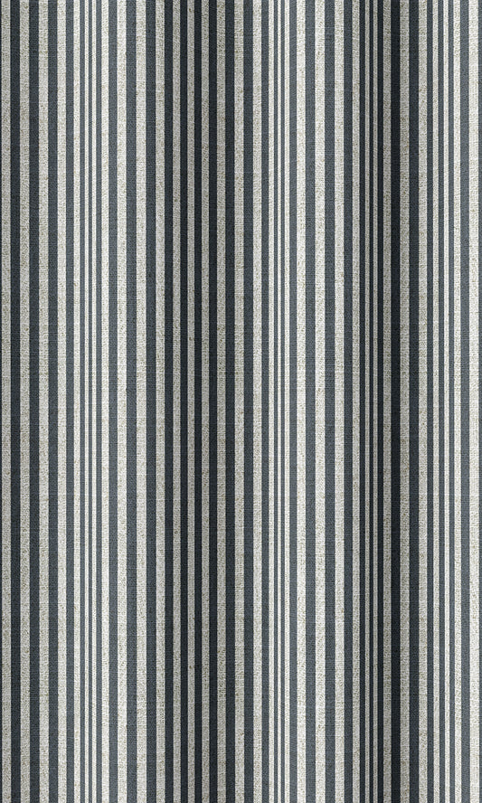 Striped Home Décor Fabric By the Yard (Slate Grey)
