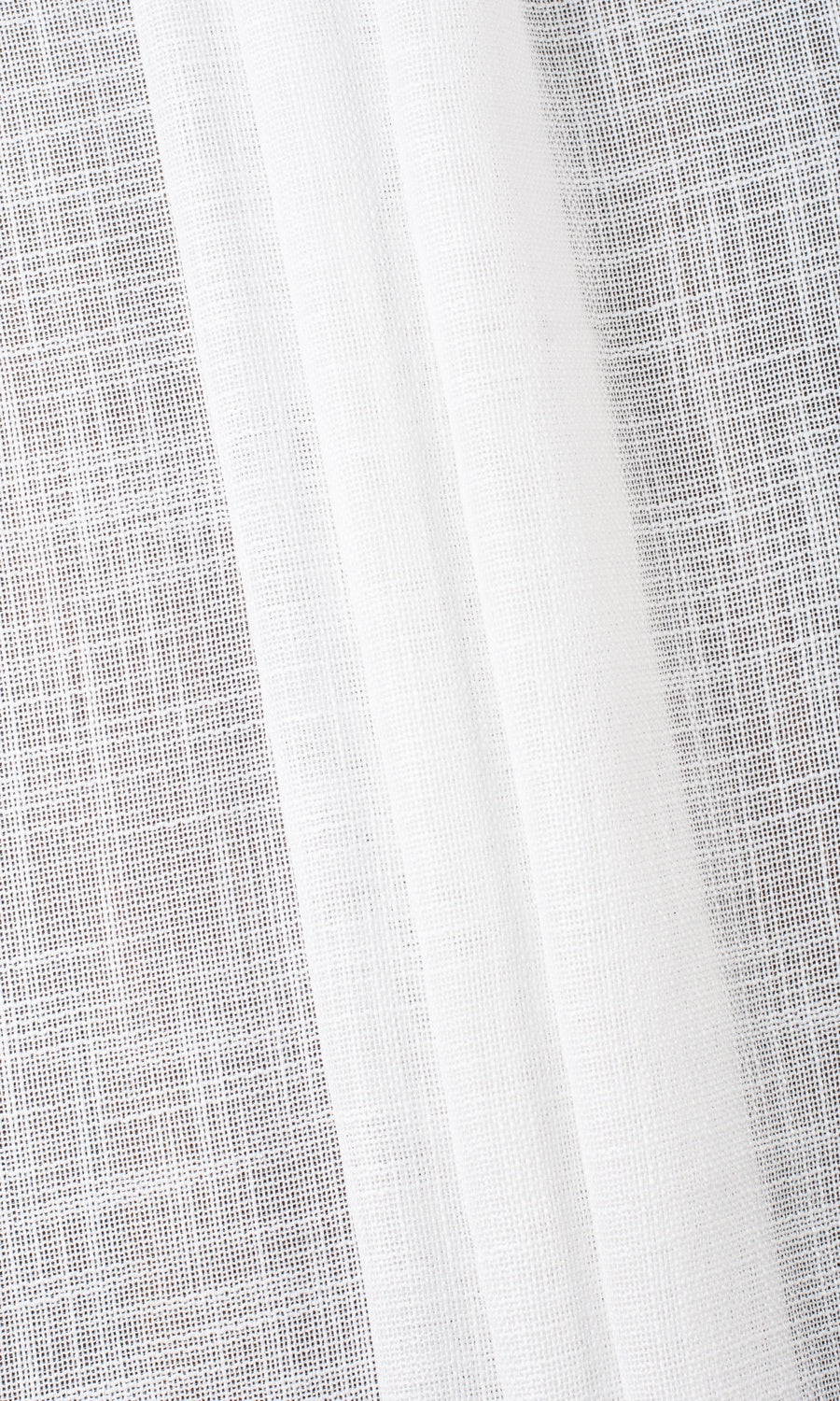 Textured Sheer Fabric Material By the Yard (White)