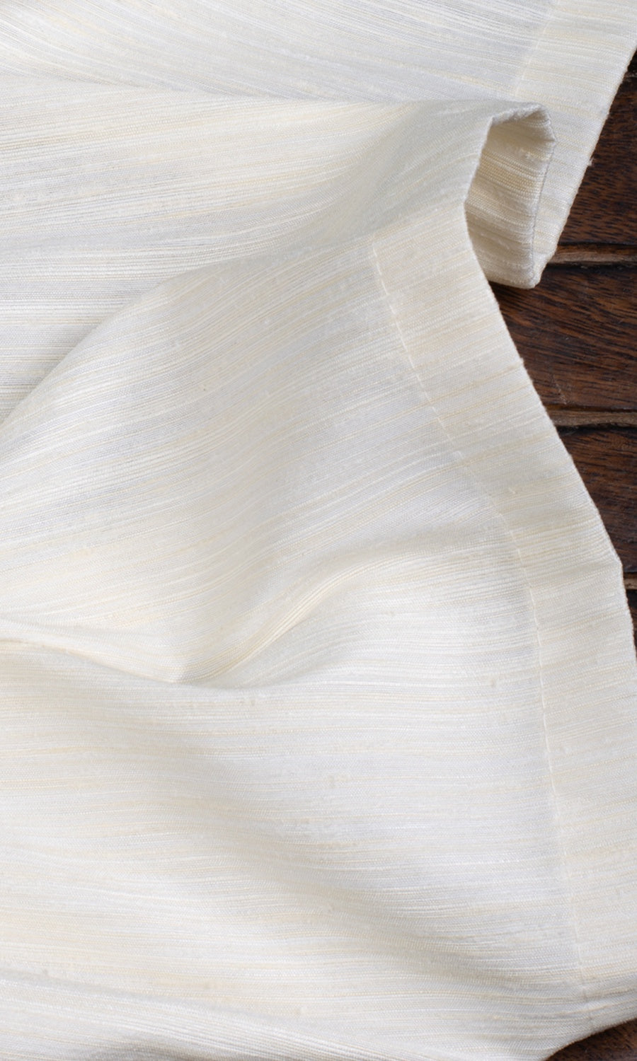 Textured Window Treatments Fabric Sample (Warm Ivory)