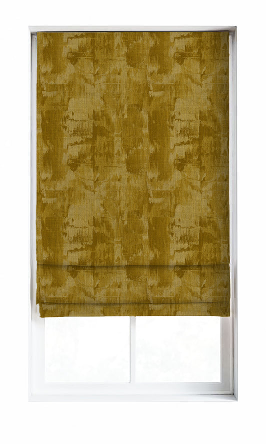 Modern Striped Home Décor Fabric By the Metre (Yellow/ Brown/ Green)