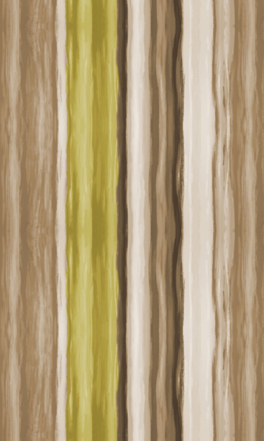 Striped Dimout Home Textile Fabric Material By the Yard (Yellow/ Brown/ Green)