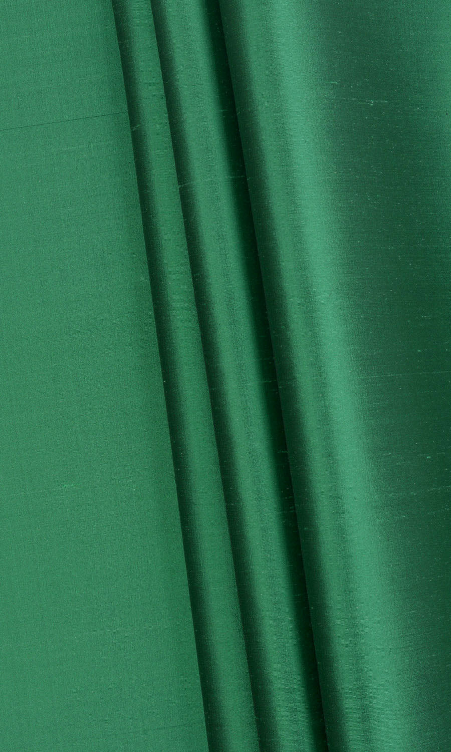 Shantung Silk Fabric Sample for Roman Blinds & Shades (Emerald Green)