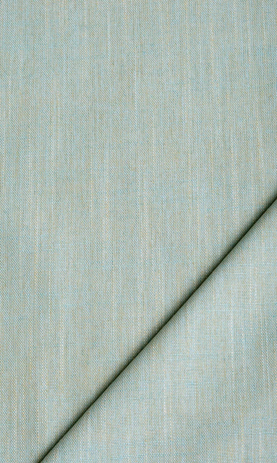 Plain Linen Texture Home Textile Fabric Material By the Yard (Pale Blue/ Green)