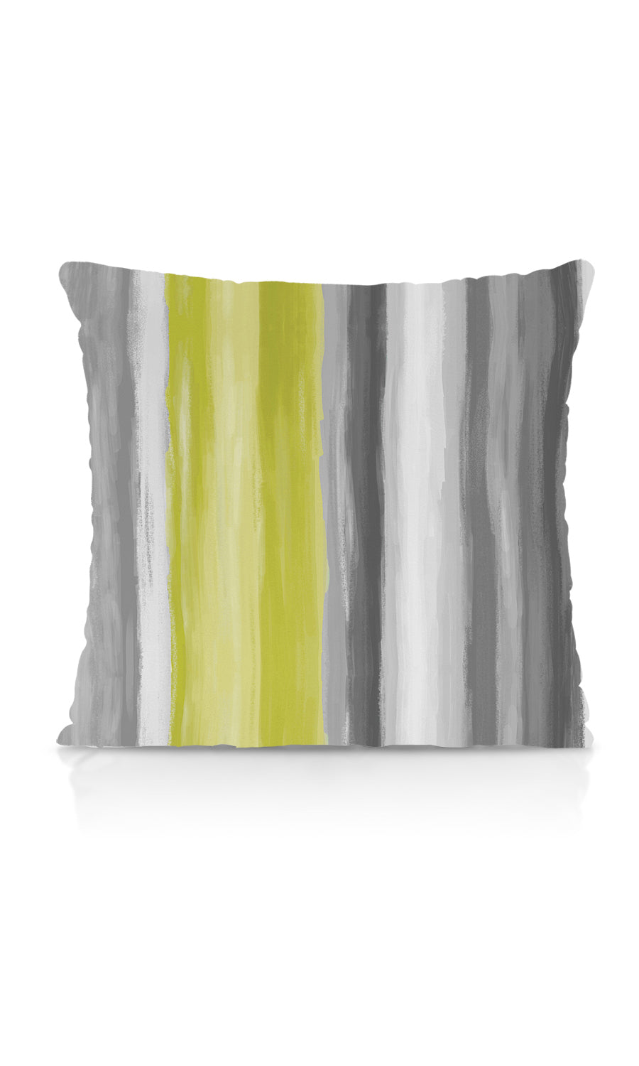 Dimout Striped Fabric Material By the Yard (Pear Green/ Grey)