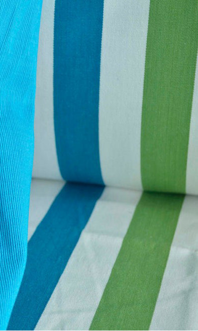 Cotton Home Textile Fabric Material By the Metre (Blue/ Green)