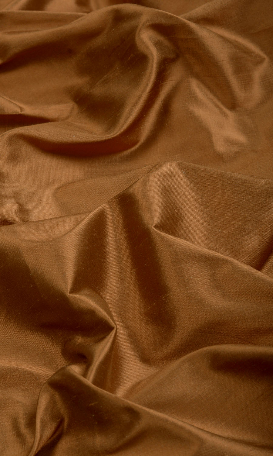 Shantung Silk Free Fabric Material Sample (Bronzy Orange)