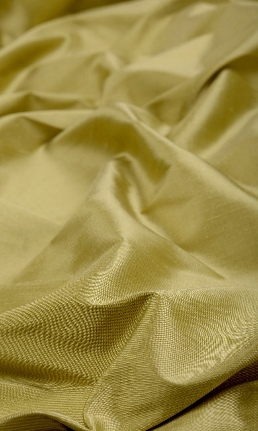 Shantung Silk Fabric Material By the Yard (Warm Green)
