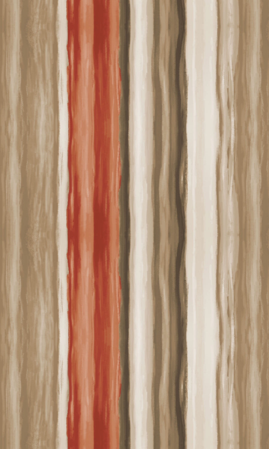 Room Darkening Striped Home Textile Fabric Material By the Yard (Red/ Brown)