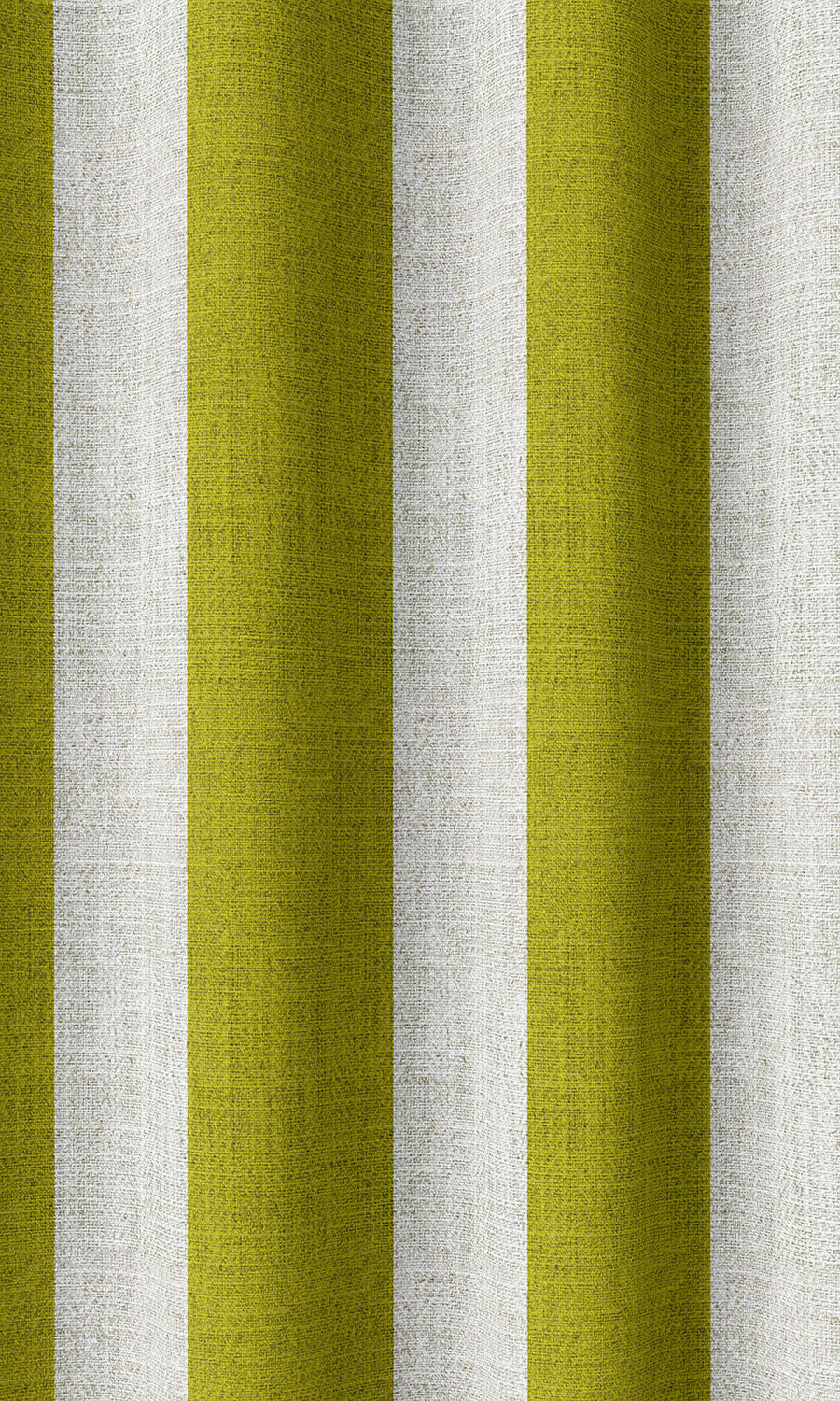 Striped Home Décor Fabric By the Metre (Apple Green/ White)
