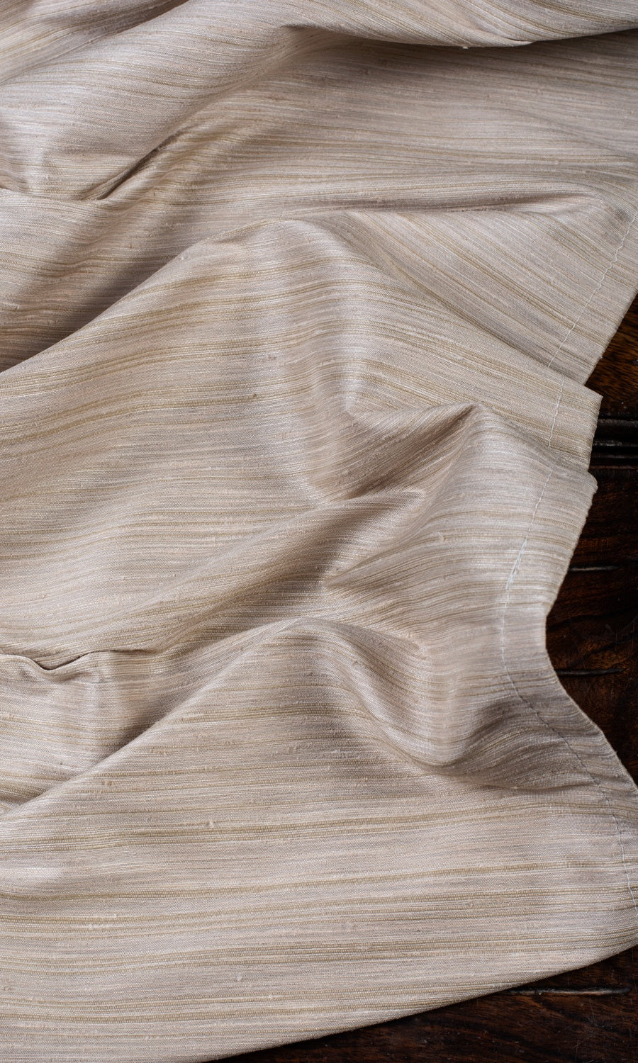 Textured Fabric Sample for Roman Blinds & Shades (Oatmeal Beige/ Warm Ivory)