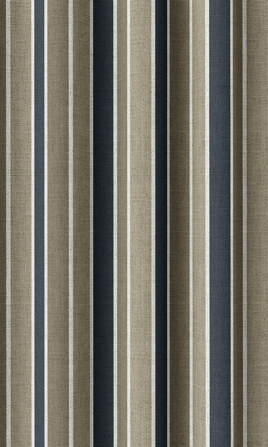 Striped Shades (Navy Blue/ Brown)