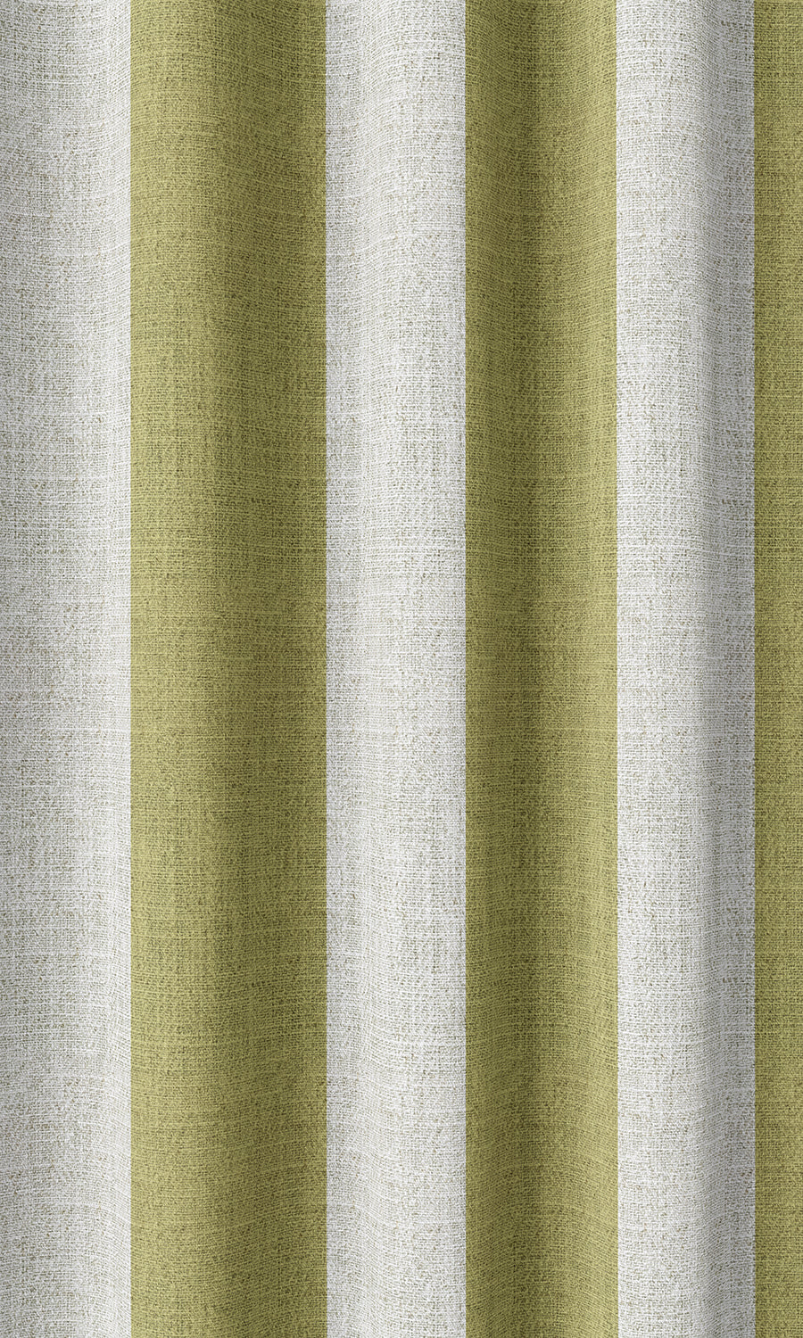 Striped Home Décor Fabric By the Metre (Chartreuse Green/ White)