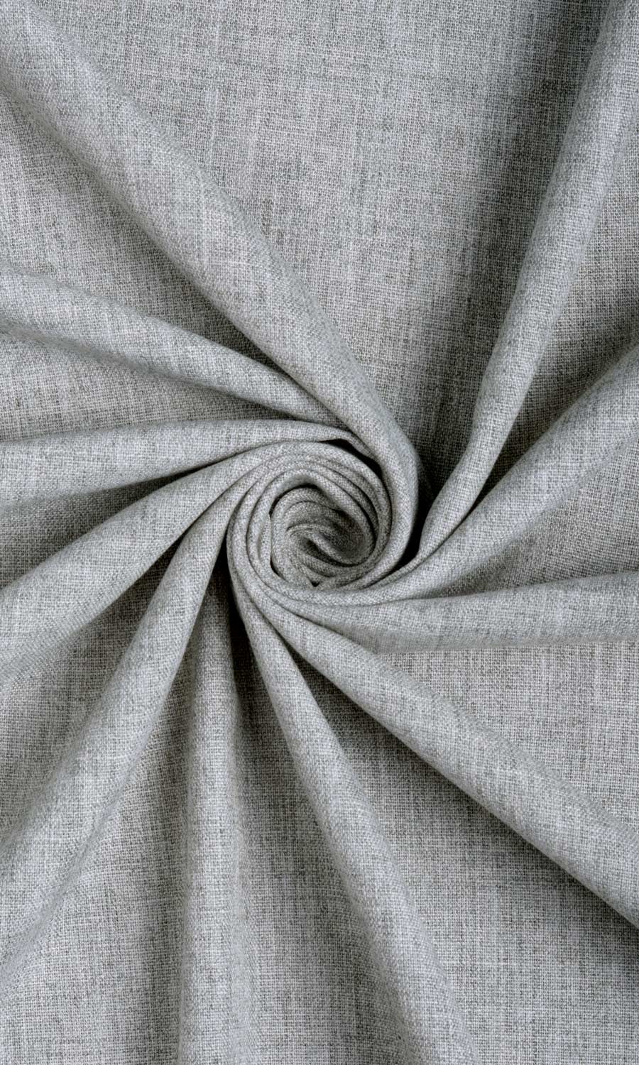 Plain Linen Texture Home Décor Fabric By the Yard (Steel Grey)