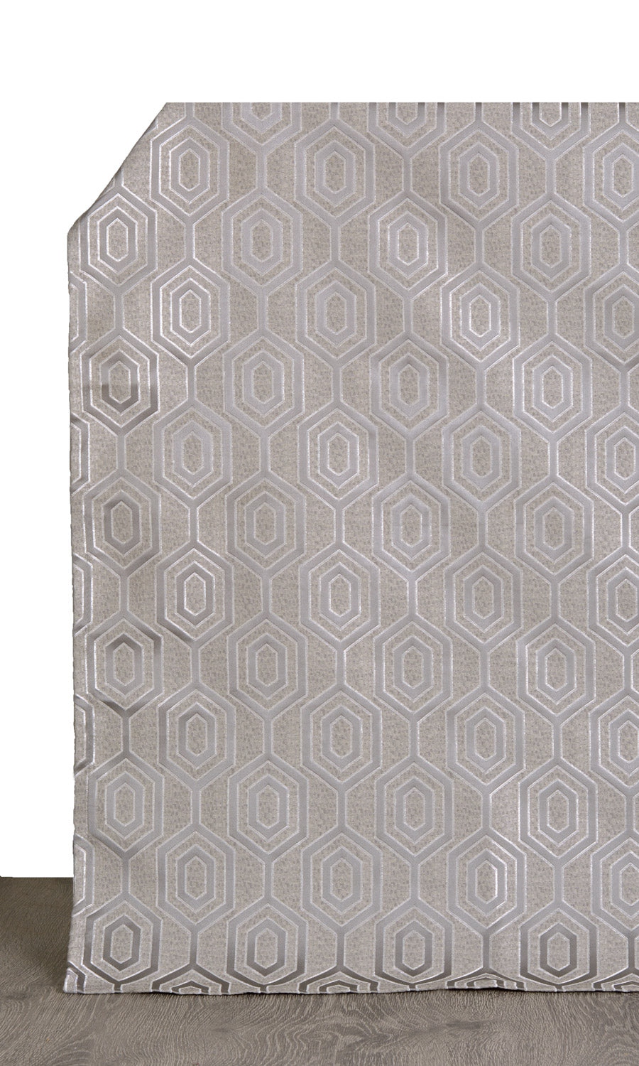 Jacquard Honeycomb Patterned  Home Textile Fabric Material By the Yard (Grey)