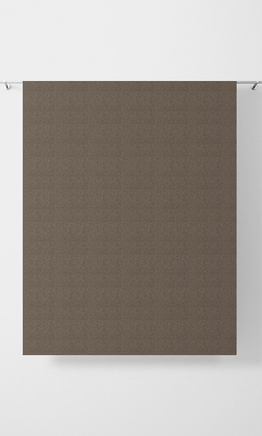 Herringbone Textured Fabric Material By the Yard (Brown)