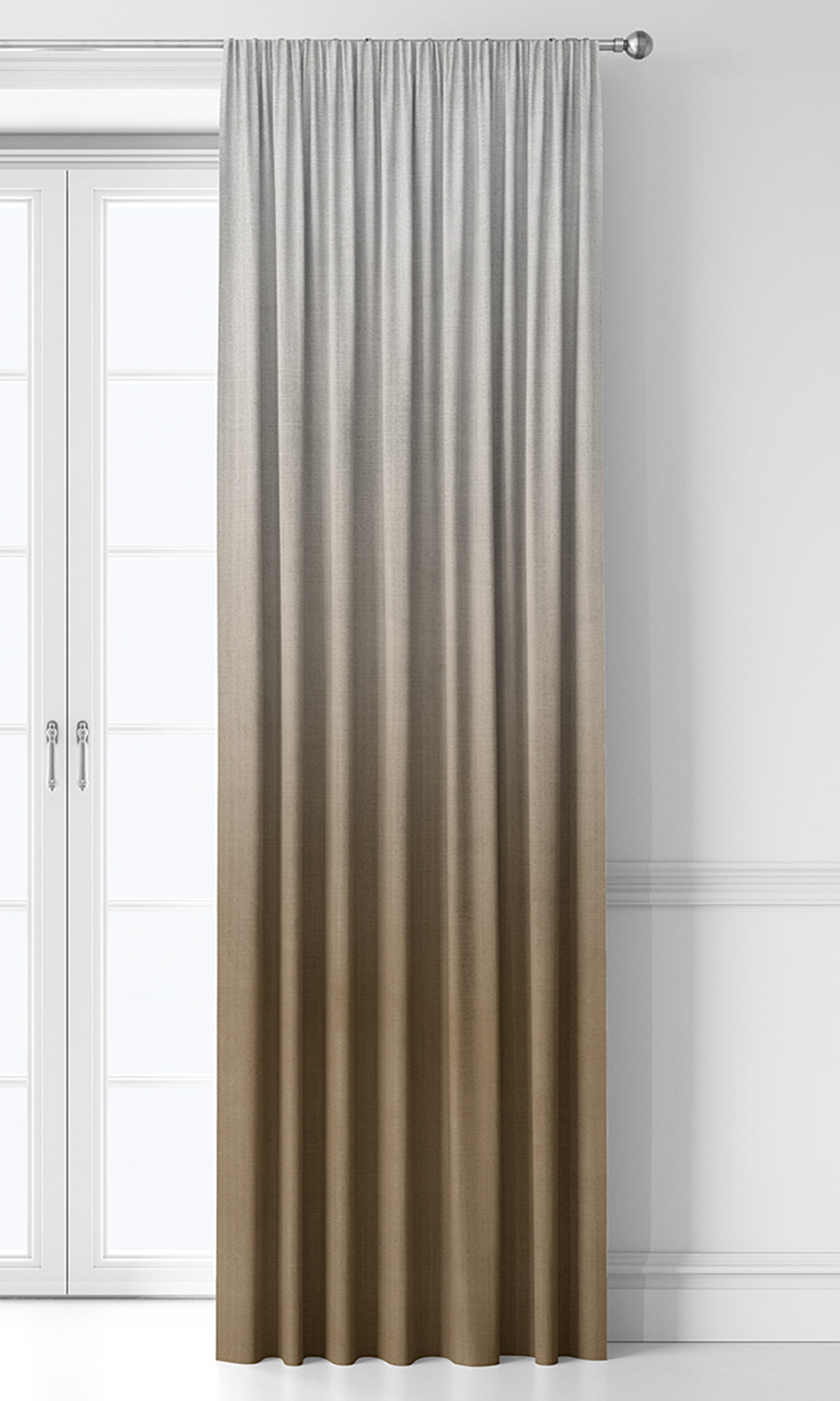 2-Tone Ombre Home Décor Fabric By the Yard (Brown)