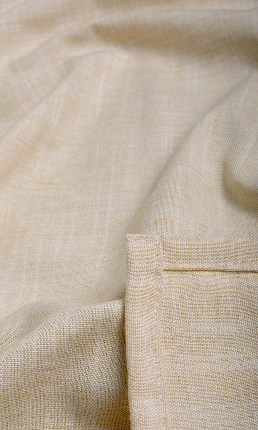Plain Linen Texture Fabric Sample for Roman Blinds & Shades (Pale Beige)