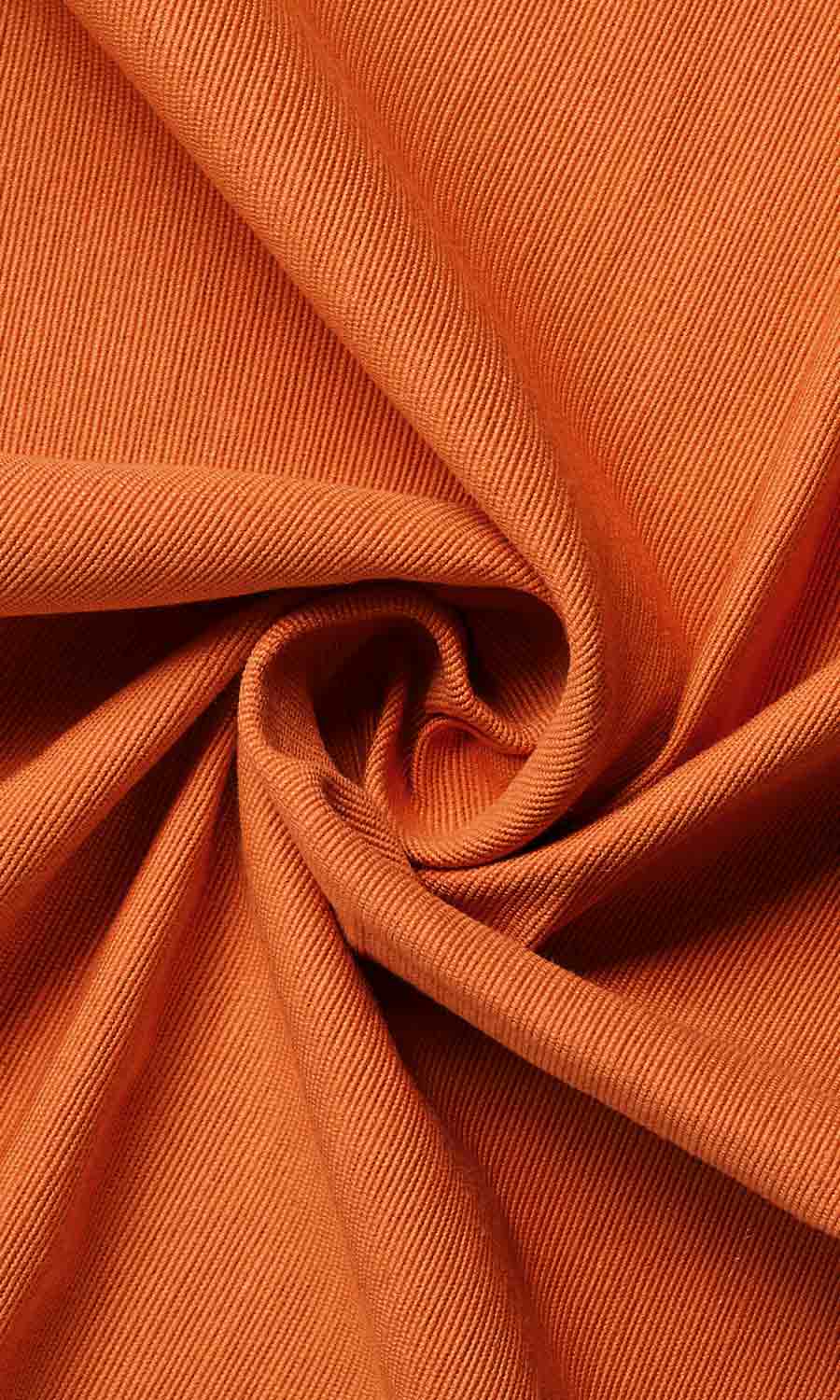 Cotton Home Textile Fabric Material By the Yard (Muted Orange)