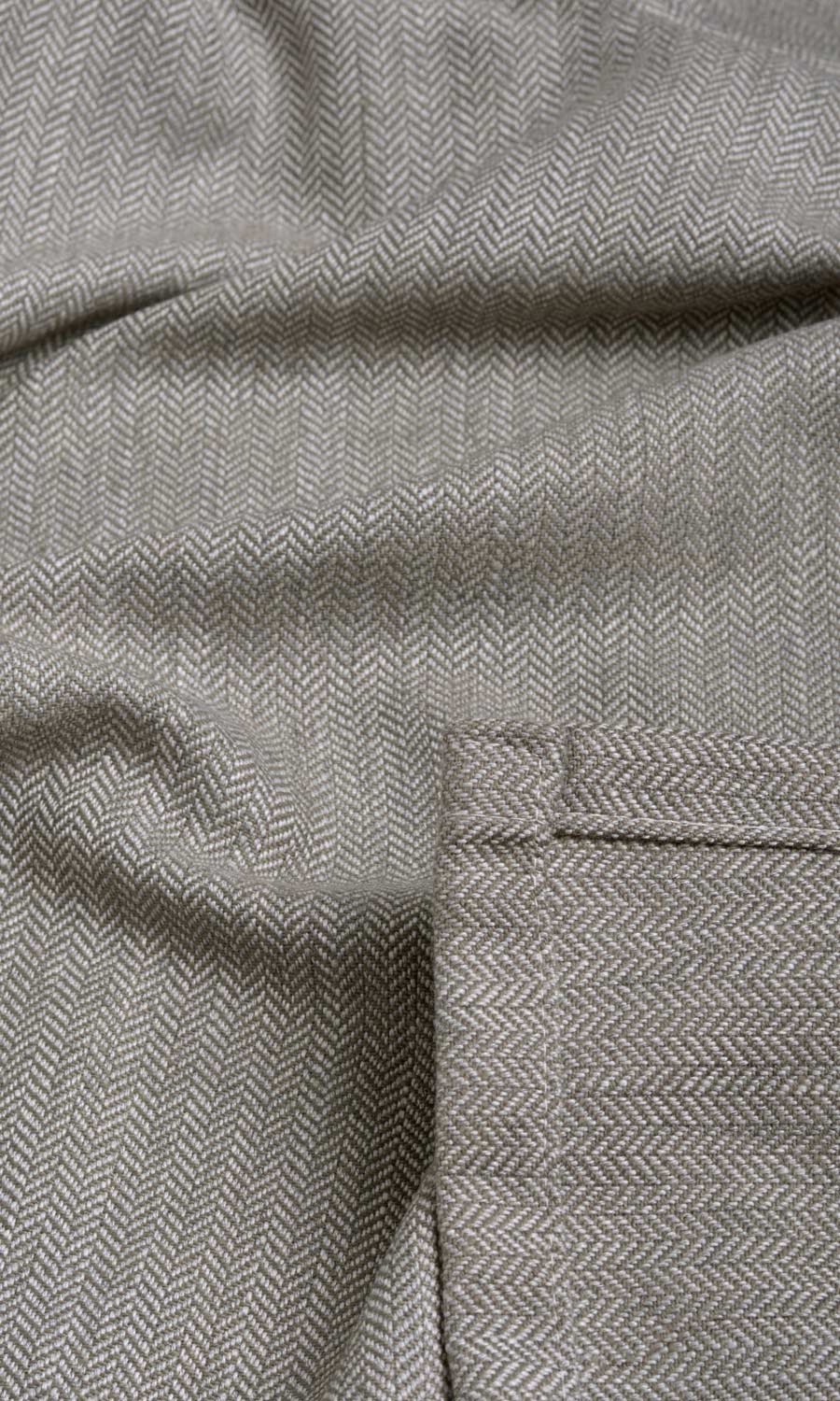 Herringbone Textured Window Treatments Fabric By the Yard (Deep Gray)