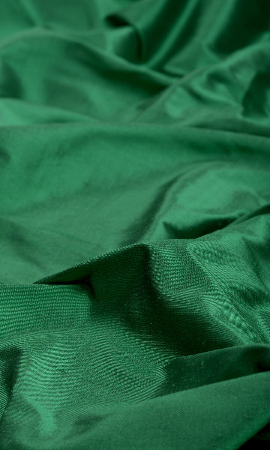 Shantung Silk Home Textile Fabric Material By the Yard (Emerald Green)