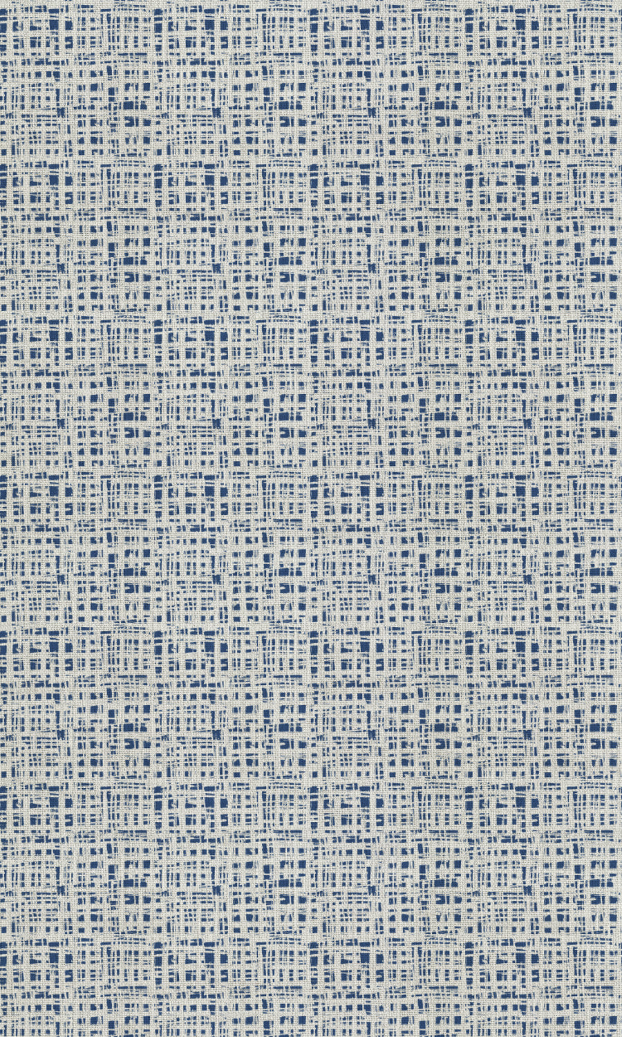Abstract Print Fabric Material By the Metre (Eggshell White/ Blue)