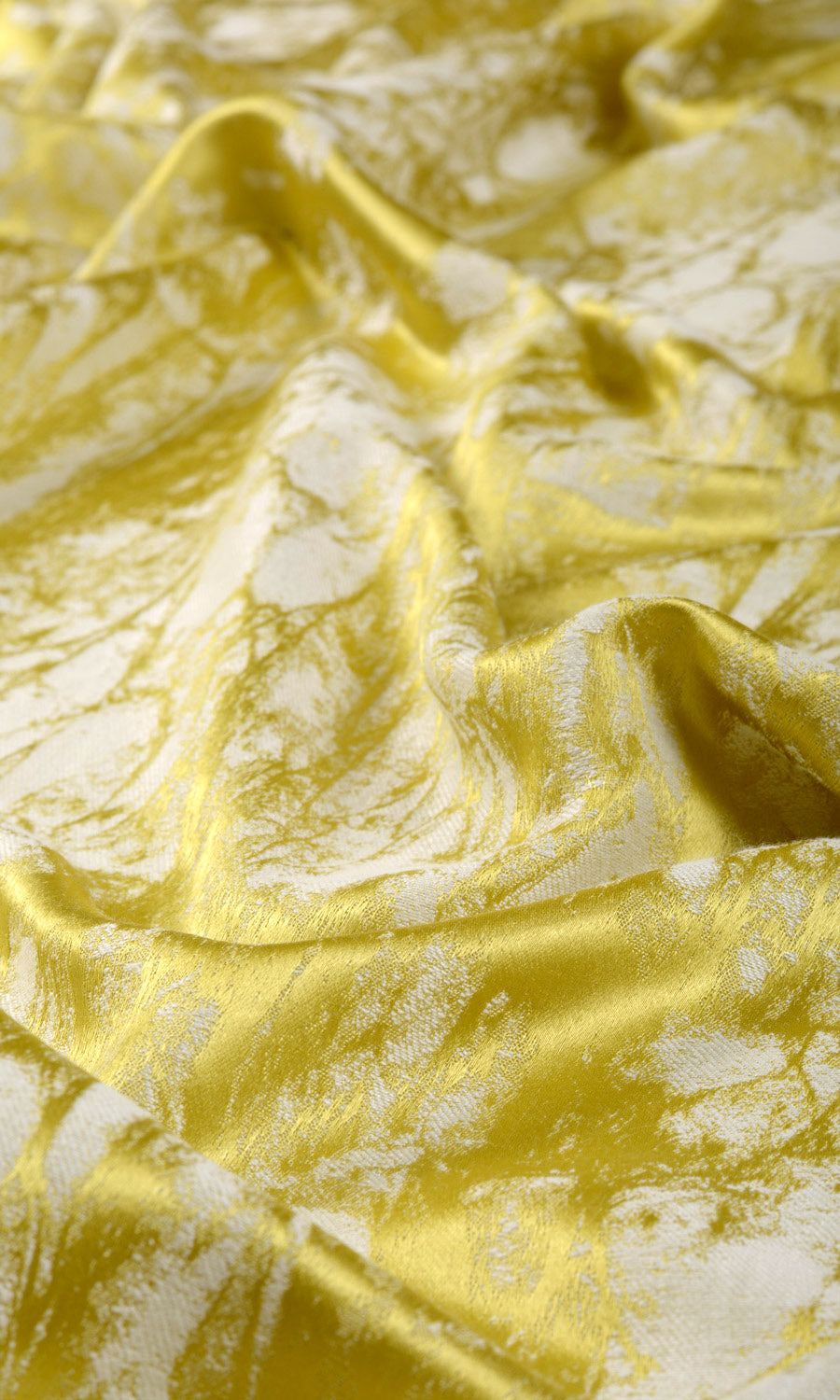 Abstract Print Fabric By the Metre for Roman Blinds & Shades (Yellow)