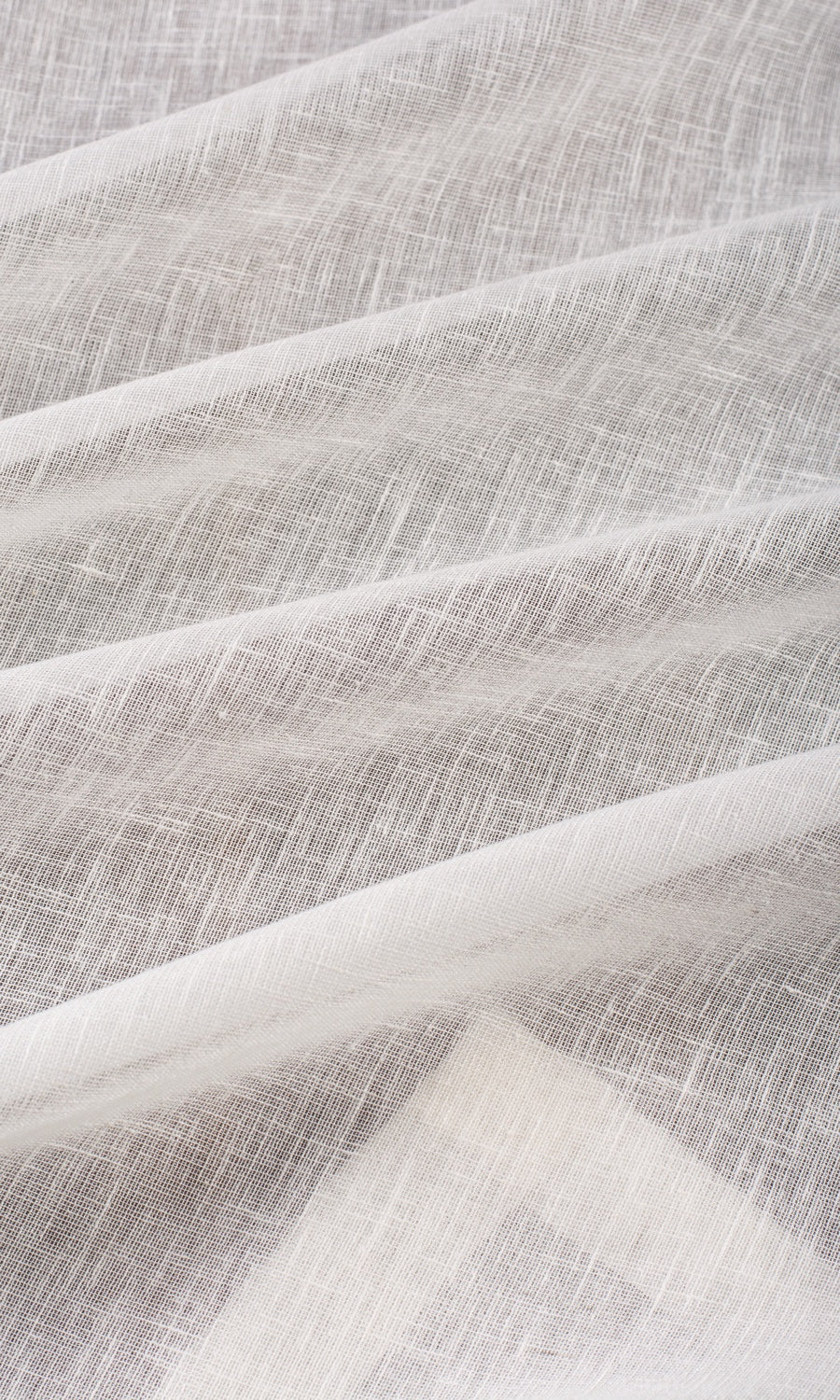 Plain Sheer Fabric Sample for Roman Blinds & Shades (Cream/ Off-White)