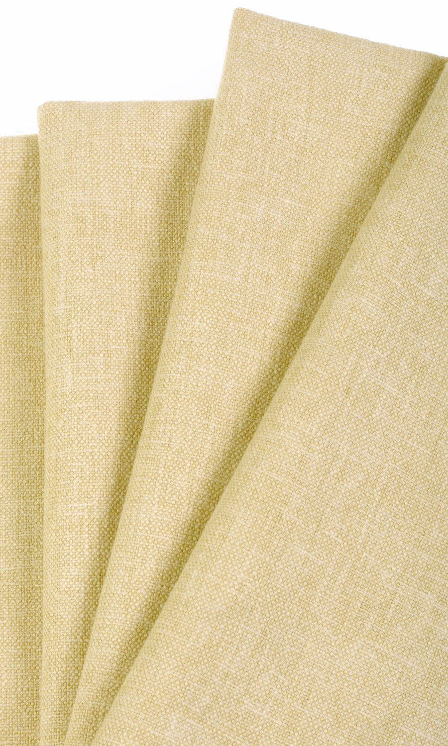 Linen Blend Window Treatments Fabric By the Yard (Pale Yellow)